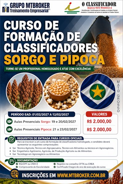 CURSO DE FORMACAO DE CLASSIFICADORES DE SORGO E PIPOCA - CUIABA FEV27